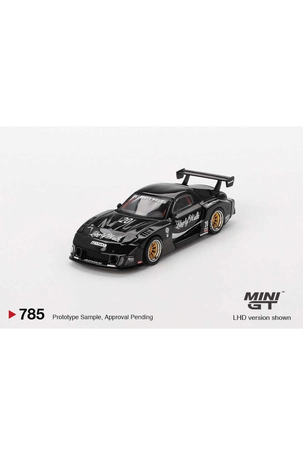Mini GT 1:64 Mazda RX-7 LB-Super Silhouette Liberty Walk Siyah Model Araba (No. 785) Mini GT 1:64 Mazda RX-7 LB-Super Silhouette Liberty Walk Siyah Model Araba (No. 785)