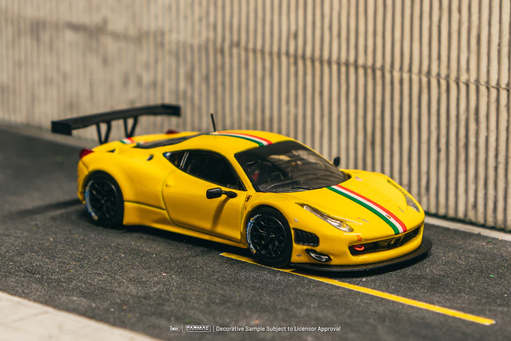 Tarmac Works 1:64 Ferrari 458 Italia GT3 Sarı Model Araba – Road64 Serisi Tarmac Works 1:64 Ferrari 458 Italia GT3 Sarı Model Araba – Road64 Serisi
