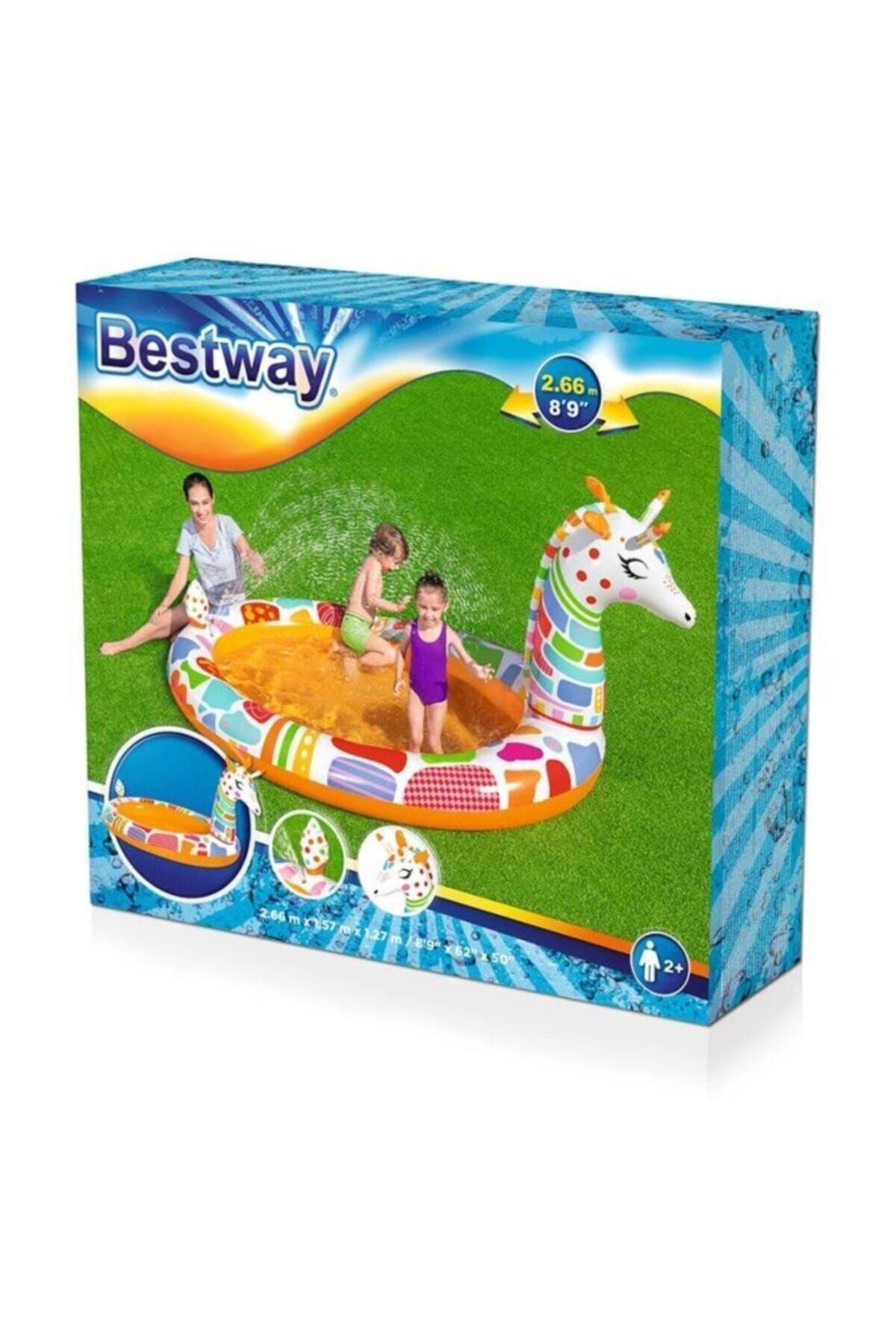 Bestway 53089, Zürafa Temalı, Su Püskürten Havuz Bestway 53089, Zürafa Temalı, Su Püskürten Havuz