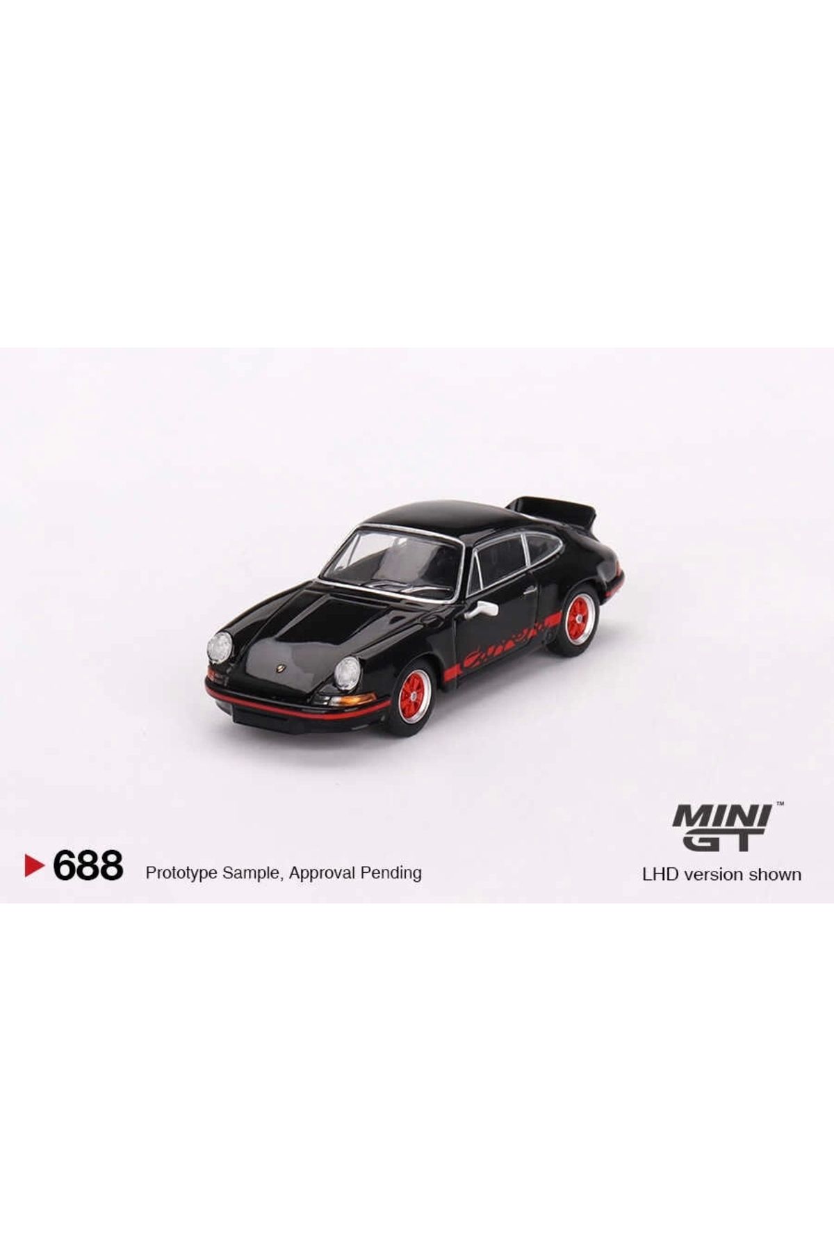 Mini GT 1:64 Porsche 911 Carrera RS 2.7 – Siyah & Kırmızı Jantlı Diecast Model Araba 688 Mini GT 1:64 Porsche 911 Carrera RS 2.7 – Siyah & Kırmızı Jantlı Diecast Model Araba 688