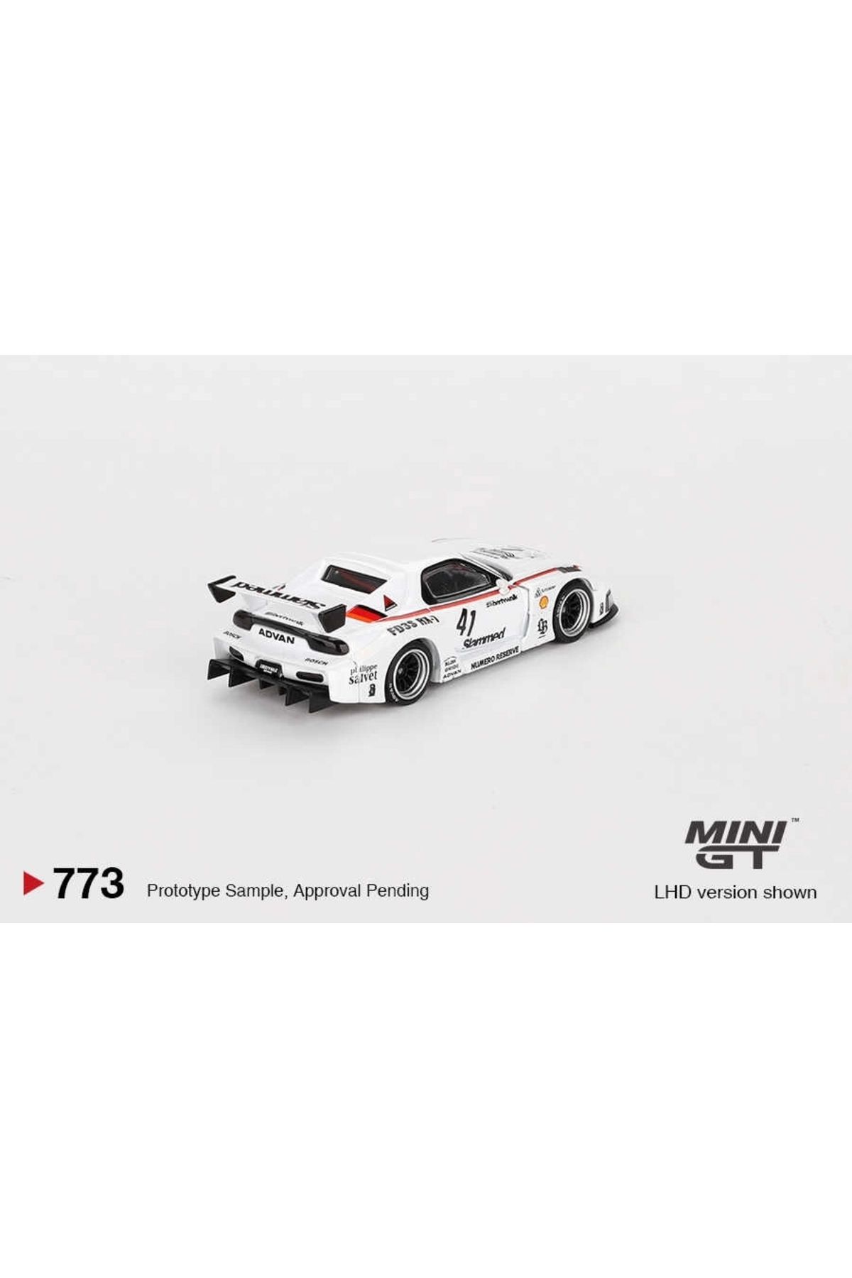 Mini GT 1:64 Mazda RX-7 LB-Super Silhouette #41 – Beyaz Yarış Tasarımı Model Araba (No: 773) Mini GT 1:64 Mazda RX-7 LB-Super Silhouette #41 – Beyaz Yarış Tasarımı Model Araba (No: 773)