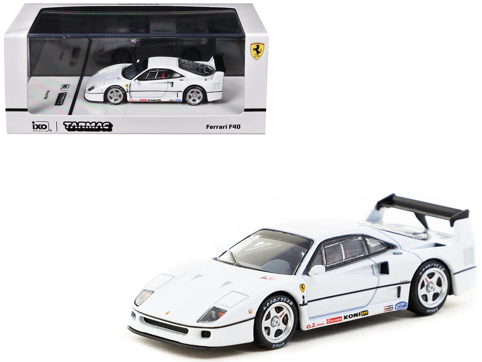 Tarmac Works 1:64 Ferrari F40 Diecast Model Araba – Beyaz Renk, Koleksiyonluk Tarmac Works 1:64 Ferrari F40 Diecast Model Araba – Beyaz Renk, Koleksiyonluk