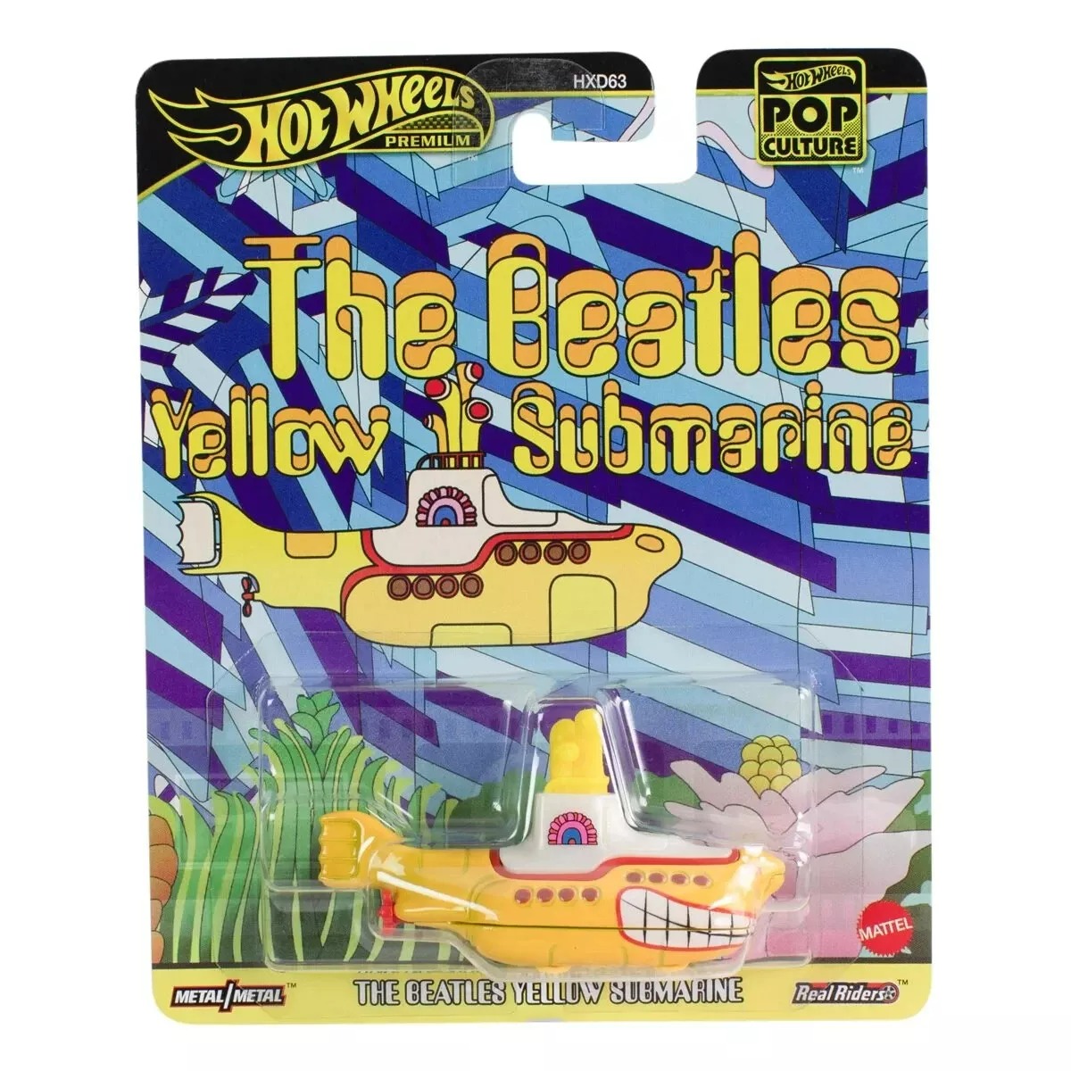 Hot Wheels Pop Culture The Beatles Yellow Submarine Metal Araba HXD63 Hot Wheels Pop Culture The Beatles Yellow Submarine Metal Araba HXD63