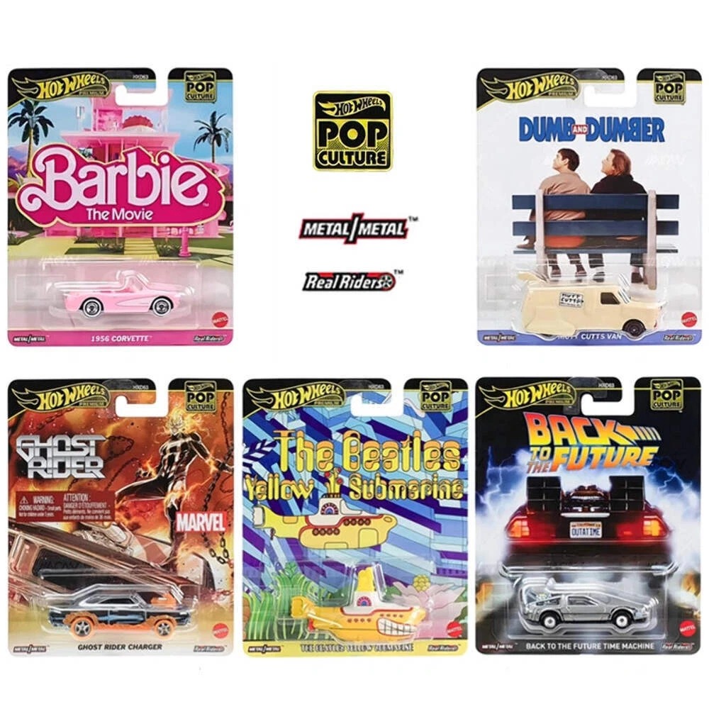 Hot Wheels Premium Pop Culture 5’li Koleksiyon Seti – Barbie, Ghost Rider, Back to the Future, The Beatles, Dumb and Dumber Hot Wheels Premium Pop Culture 5’li Koleksiyon Seti – Barbie, Ghost Rider, Back to the Future, The Beatles, Dumb and Dumber