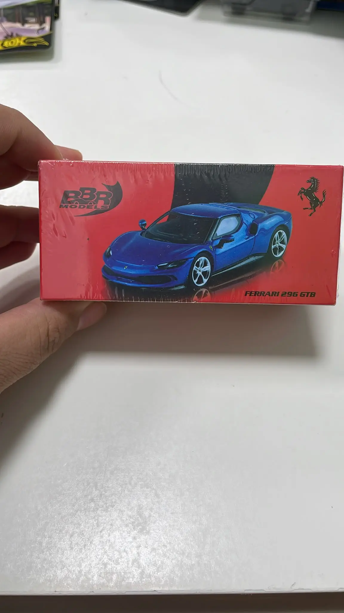 BBR Models Ferrari 296 GTB Mavi Model Araba – Kutusu Açılmış Outlet
