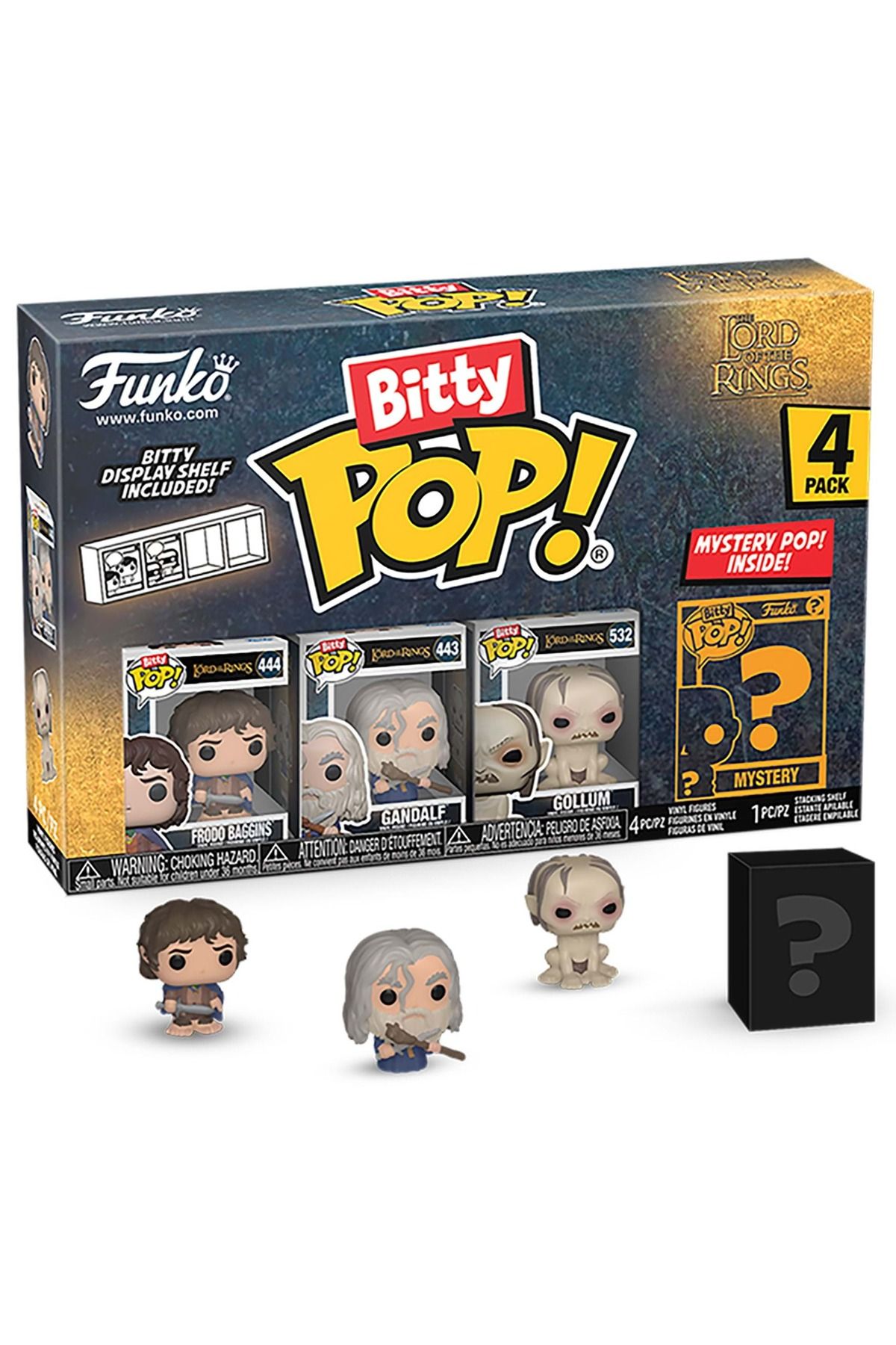 Funko Pop Bitty POP! Lord of the Rings - Frodo 4 Pack Mini Vinyl Figure Set Figür Funko Pop Bitty POP! Lord of the Rings - Frodo 4 Pack Mini Vinyl Figure Set Figür