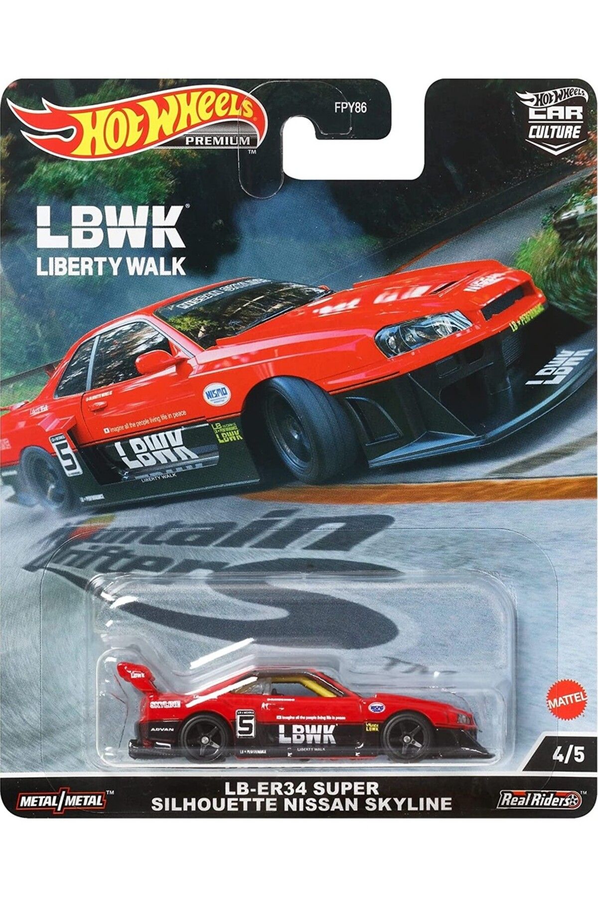 Hot Wheels Car Culture Premium Arabalar - Lb-er34 Nissan Skyline Hot Wheels Car Culture Premium Arabalar - Lb-er34 Nissan Skyline