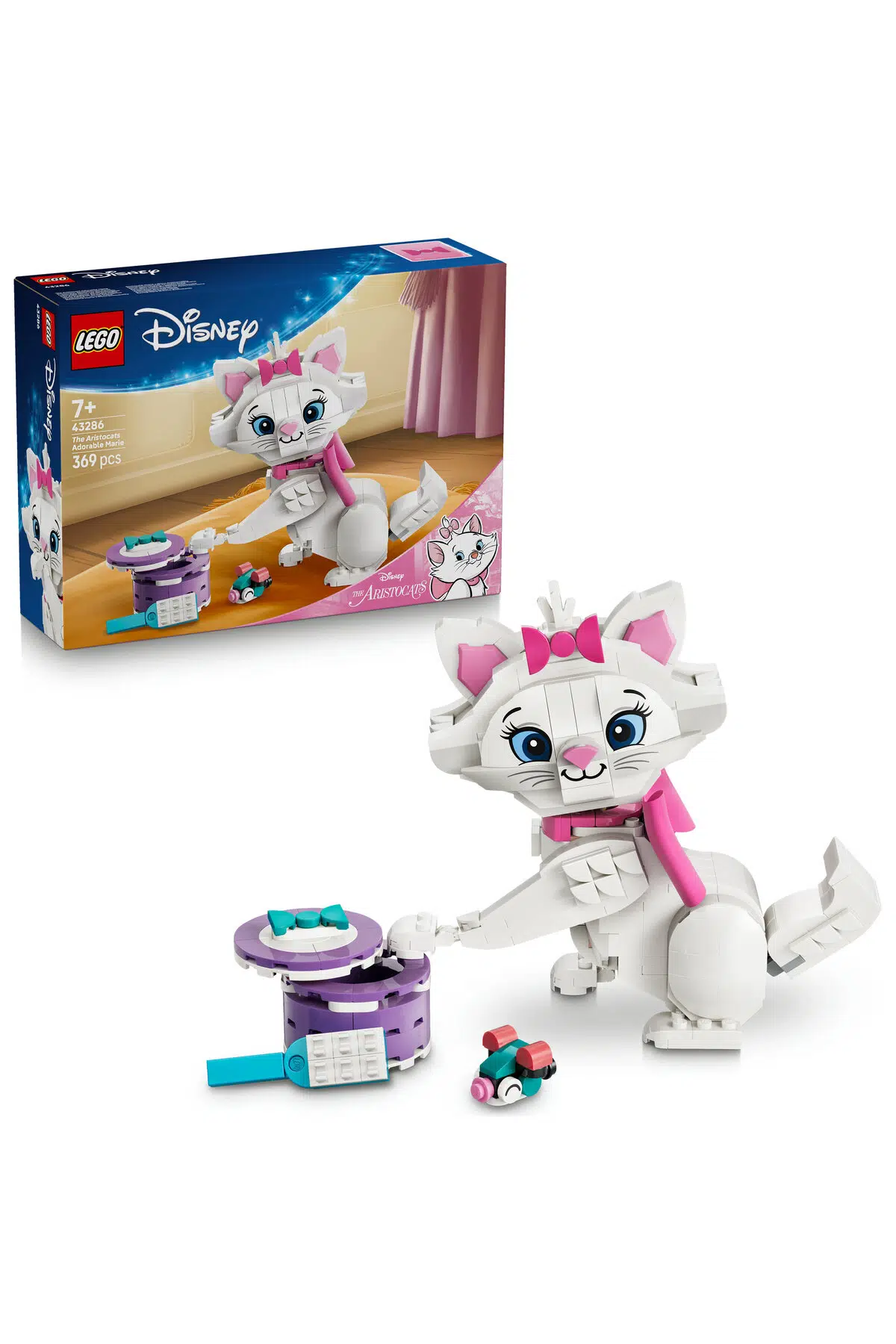 Lego® ǀ Disney Aristokediler Sevimli Marie 43286 – 7+ Yaratıcı Oyuncak Yapım Seti (369 Parça)