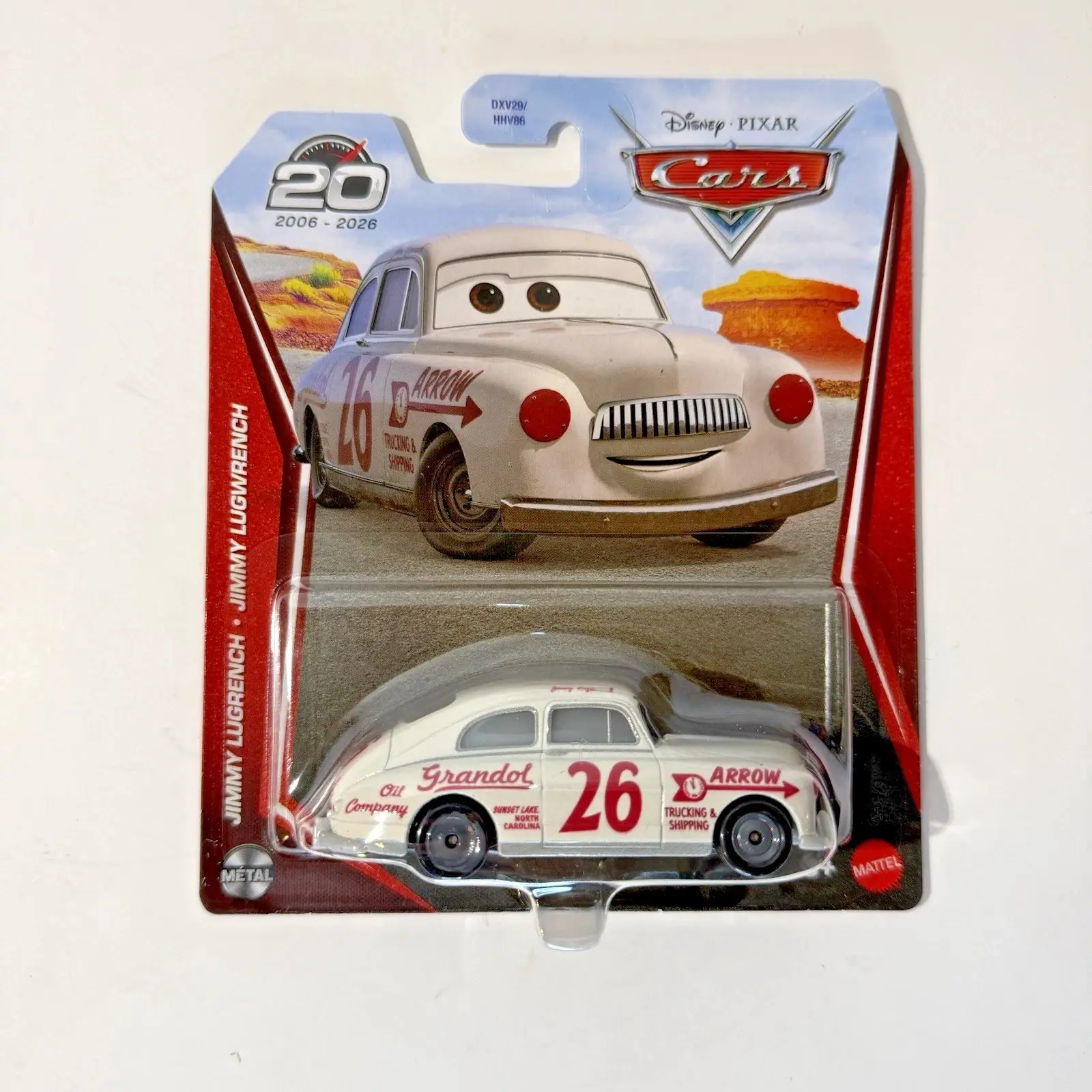 Disney Pixar Cars 20. Yıl Jimmy Lugwrench No.26 Metal Diecast Araç 2026