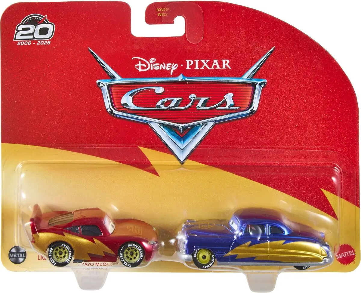 Disney Pixar Cars 20. Yıl Lightning McQueen & Doc Hudson 2'li Diecast Araç Seti JKW77