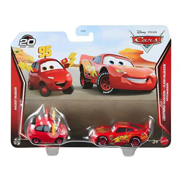 Disney Pixar Cars 20. Yıl Lightning McQueen & Mini McQueen 2'li Diecast Araç Seti