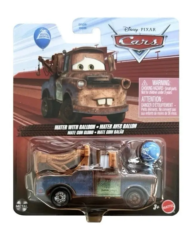 Disney Pixar Cars Mater with Balloon Balonlu Mater Metal Diecast Araç