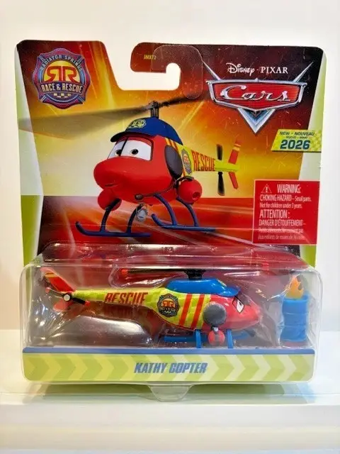 Disney Pixar Cars Race & Rescue Kathy Copter Kurtarma Helikopteri JMX72