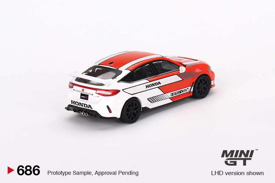 Mini GT 1:64 Honda Civic Type R #1 2023 Pace Car Red Model Araba Mini GT 1:64 Honda Civic Type R #1 2023 Pace Car Red Model Araba