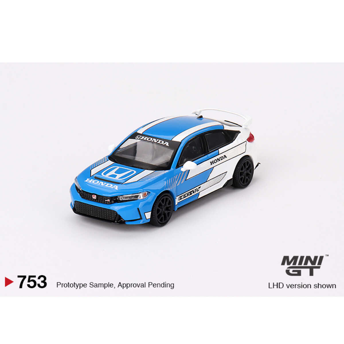 Mini GT 1:64 Honda Civic Type R #3 2023 Pace Car Mavi Diecast Model Araba Mini GT 1:64 Honda Civic Type R #3 2023 Pace Car Mavi Diecast Model Araba
