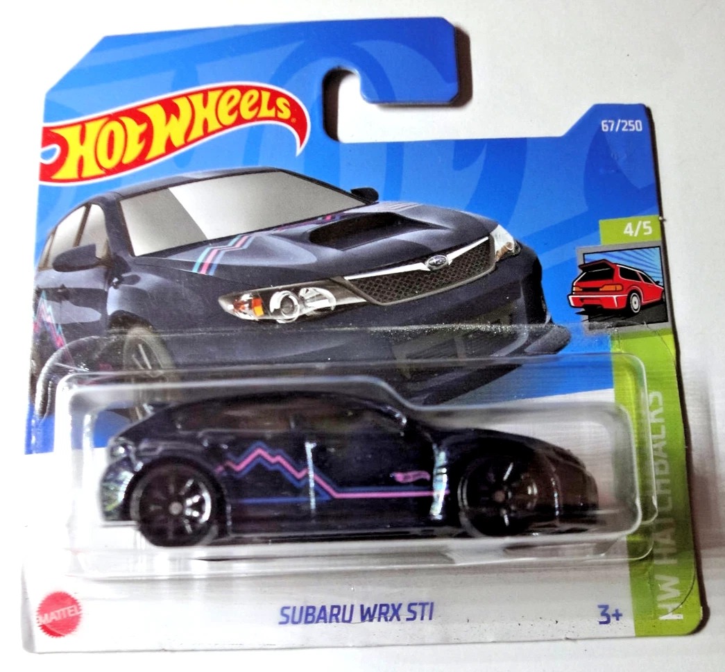 Hot Wheels Subaru WRX STI Siyah Diecast Model Araba – 1:64 Ölçekli, Koleksiyonluk Hot Wheels Subaru WRX STI Siyah Diecast Model Araba – 1:64 Ölçekli, Koleksiyonluk