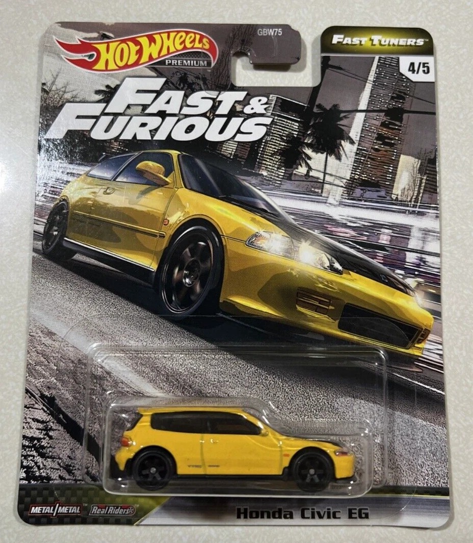 Hot Wheels Premium Honda Civic EG – Fast & Furious Fast Tuners Serisi, 1:64 Diecast Model Araba Hot Wheels Premium Honda Civic EG – Fast & Furious Fast Tuners Serisi, 1:64 Diecast Model Araba