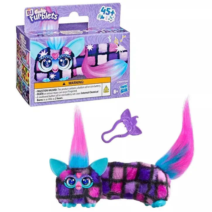 Furby DJ Furblets Dis-Co-Dazz İnteraktif Elektronik Peluş Oyuncak Sesli Müzikli 45+ Ses