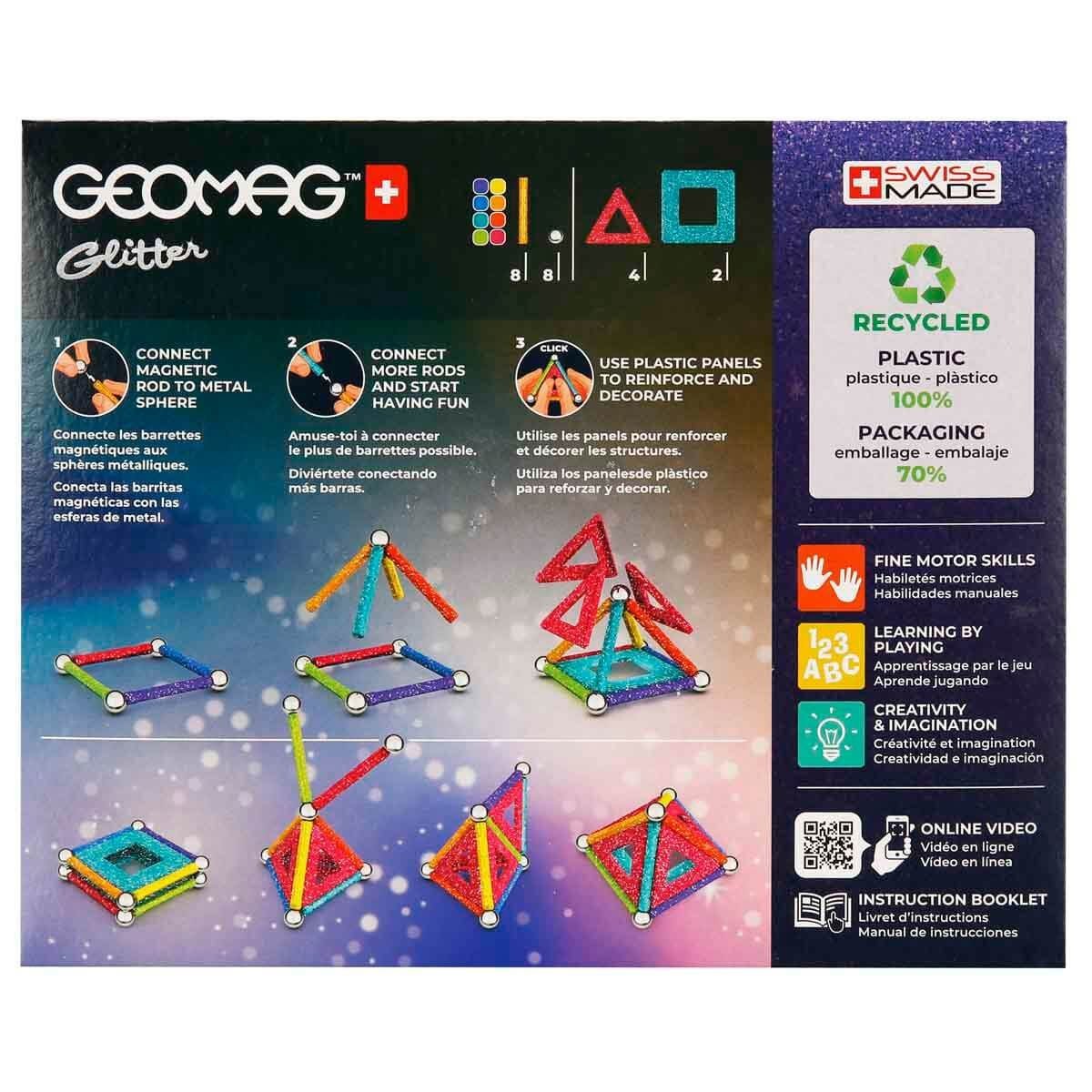 Geomag Glitter Manyetik Zeka Oyunu – 22 Parça Renkli İnşa Seti (3+ Yaş) Geomag Glitter Manyetik Zeka Oyunu – 22 Parça Renkli İnşa Seti (3+ Yaş)
