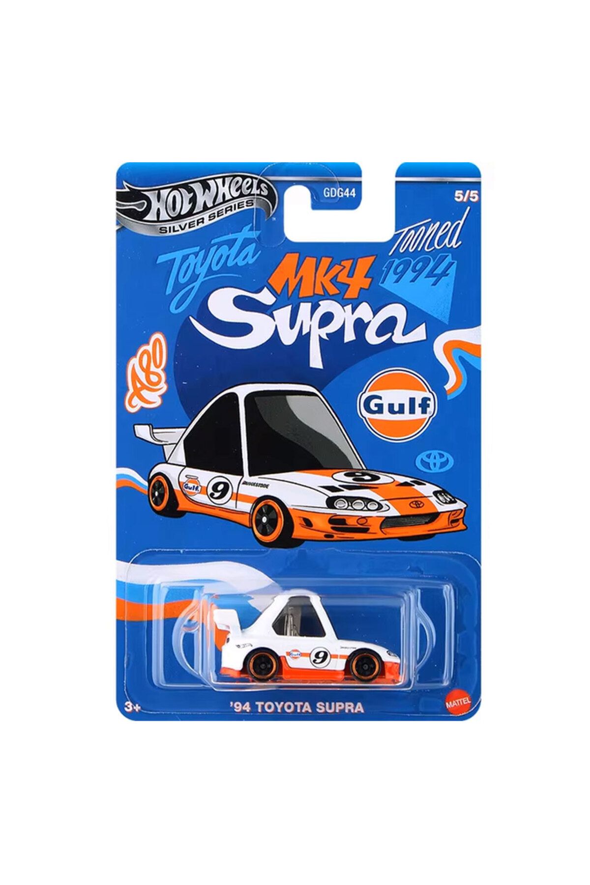 Hot Wheels Gulf Tooned 94 Toyota Supra GDG44 Hot Wheels Gulf Tooned 94 Toyota Supra GDG44