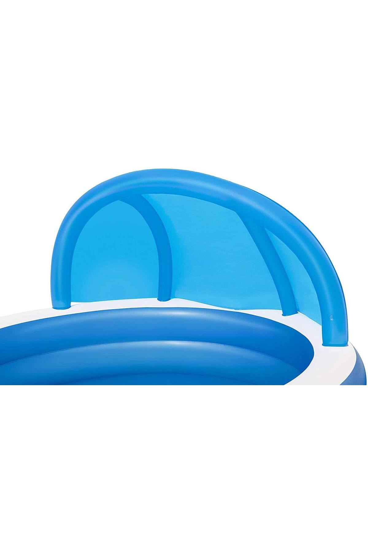 Bestway Güneşlikli Şişme Havuz 241x241x140 Cm 54337 Bestway Güneşlikli Şişme Havuz 241x241x140 Cm 54337