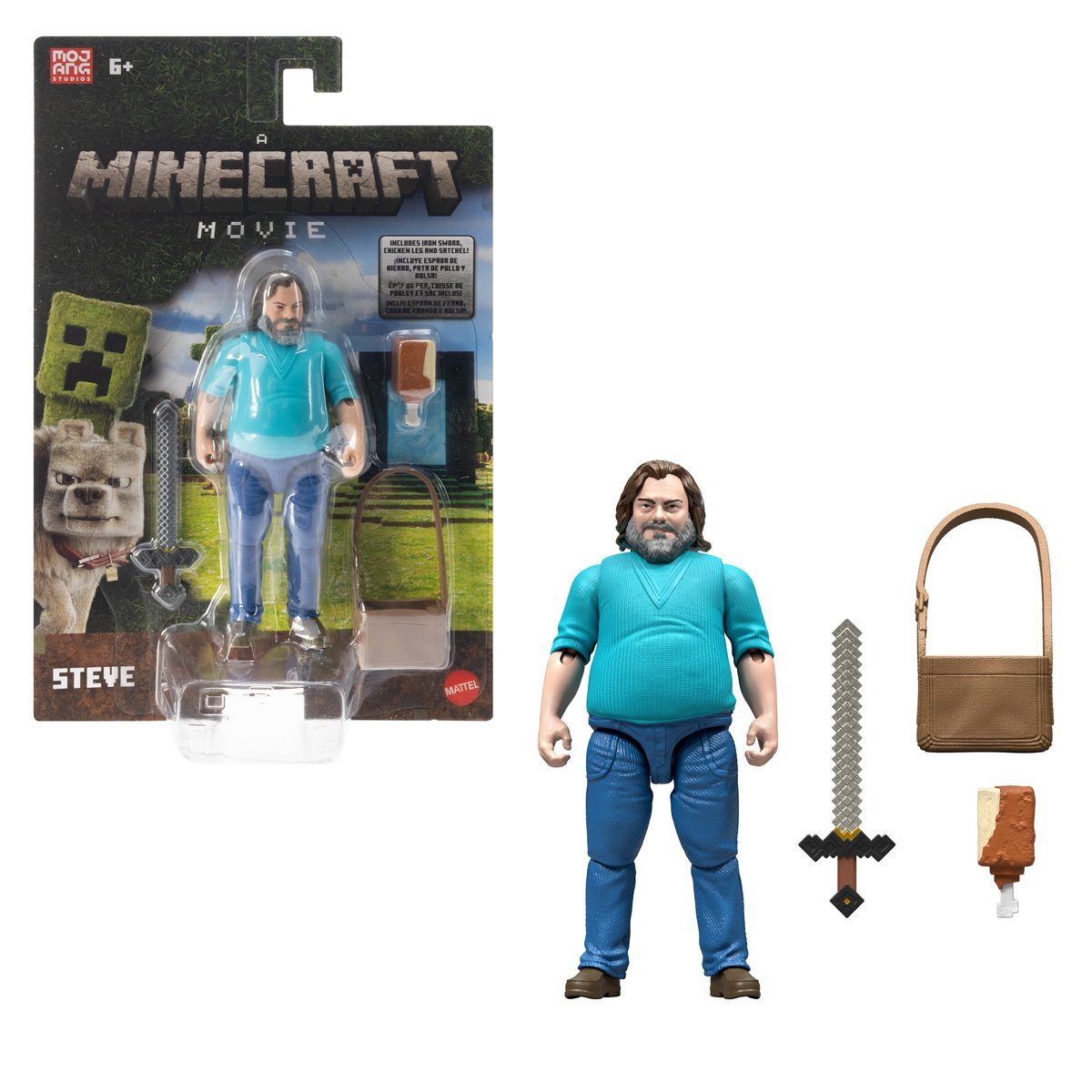 Minecraft Movie Steve 12,5 cm Figür ve Aksesuarlar – Mattel Lisanslı Minecraft Movie Steve 12,5 cm Figür ve Aksesuarlar – Mattel Lisanslı