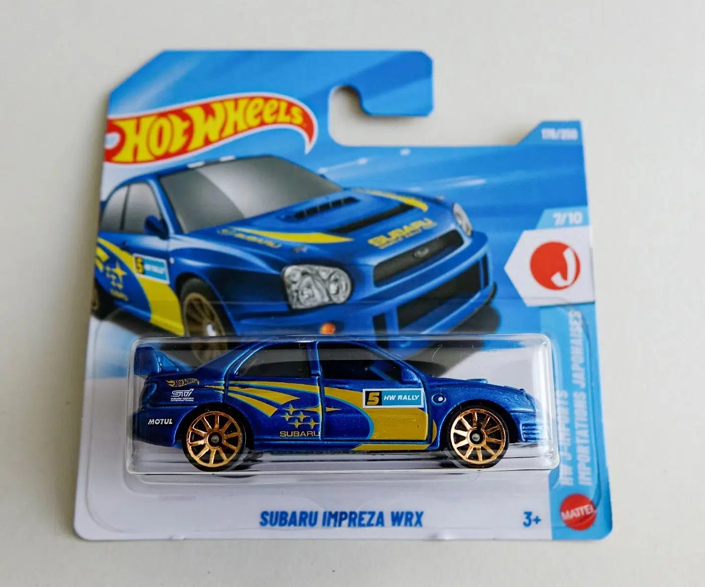Hot Wheels 1:64 Subaru Impreza WRX Mavi HW Imports Serisi 198/250 Model Araba
