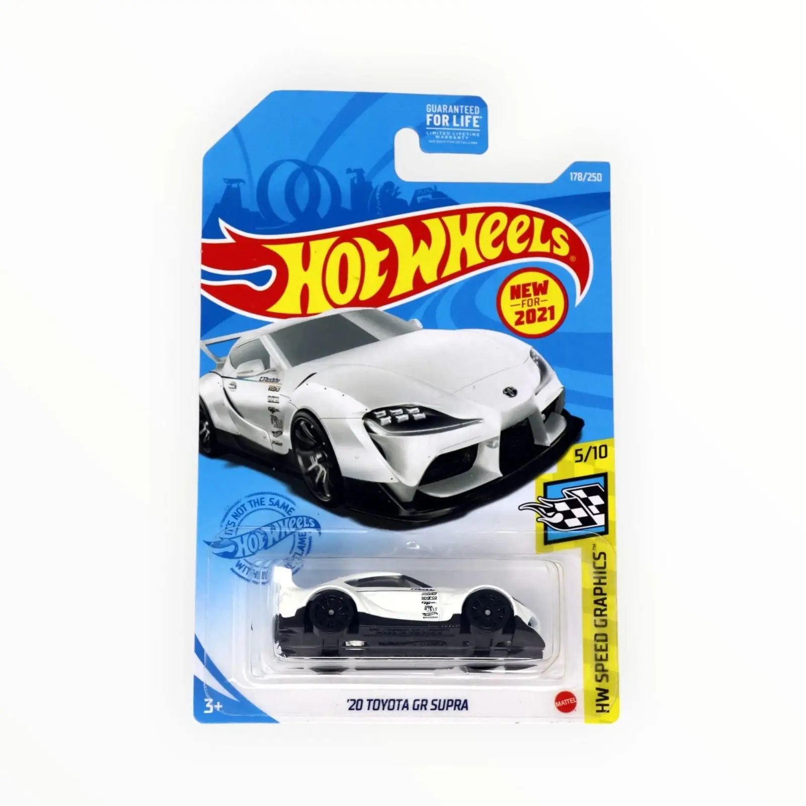 Hot Wheels 2021 Toyota GR Supra Beyaz LBWK Liberty Walk HW Speed Graphics Model Araba
