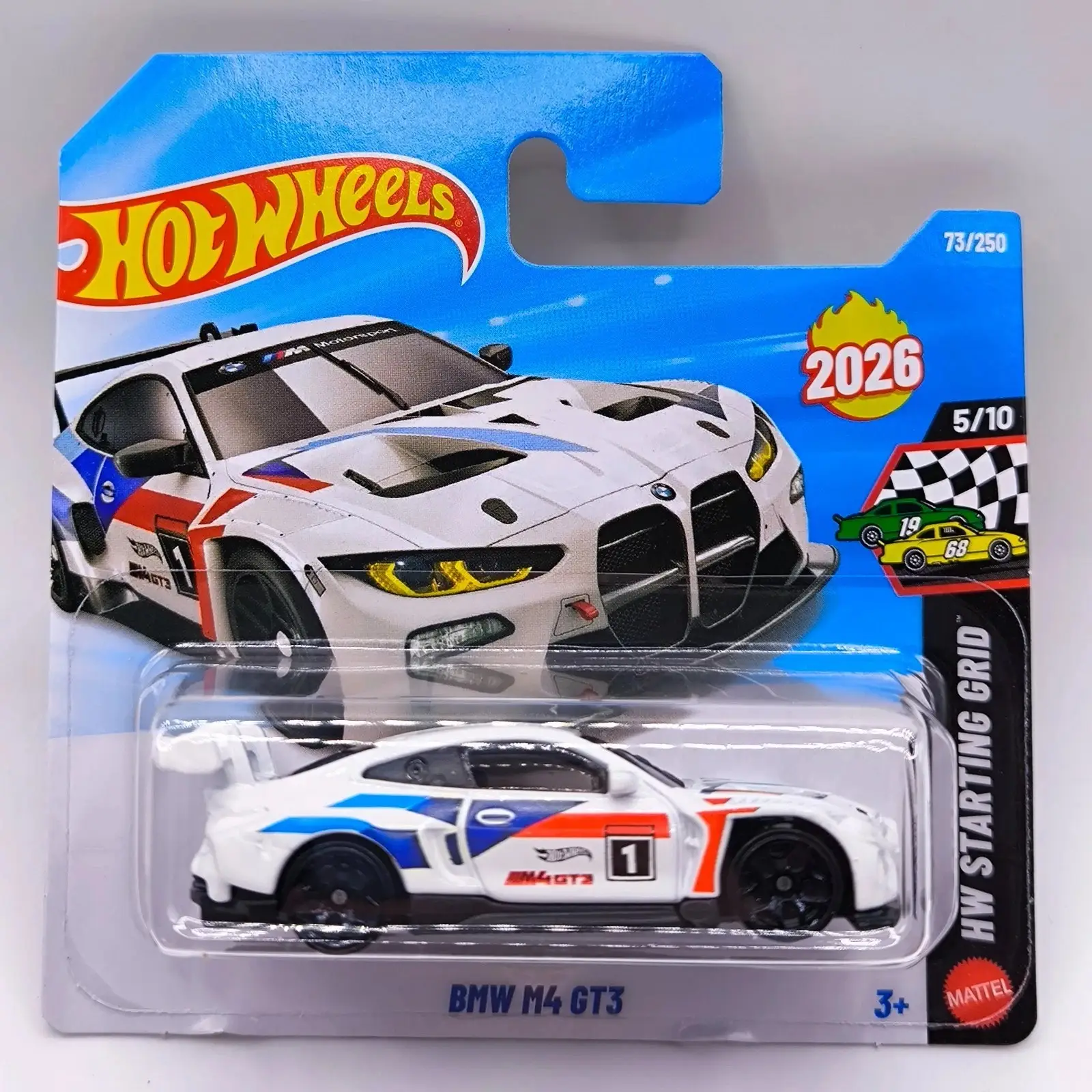Hot Wheels 2026 BMW M4 GT3 Beyaz HW Starting Grid 73/250 1:64 Model Araba