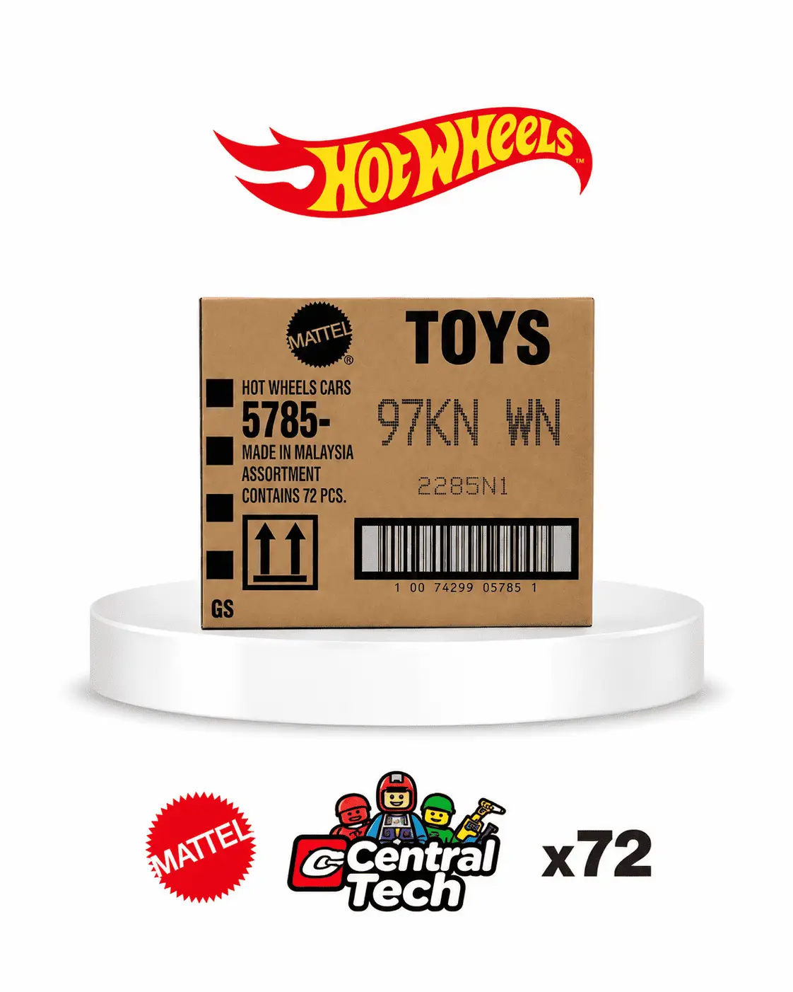 Hot Wheels 2026 N Kolisi Kapalı Koli 72'li Fabrika Bantlı 97KN WN