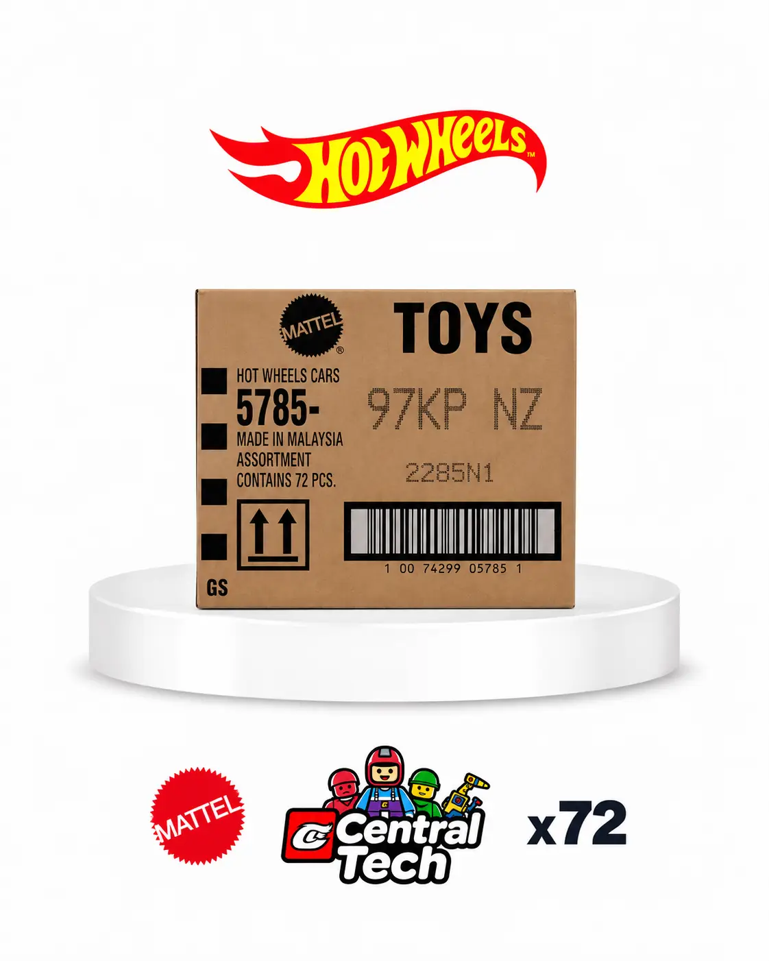 Hot Wheels 2026 P Kolisi Kapalı Koli 72'li Fabrika Bantlı P Case Mainline