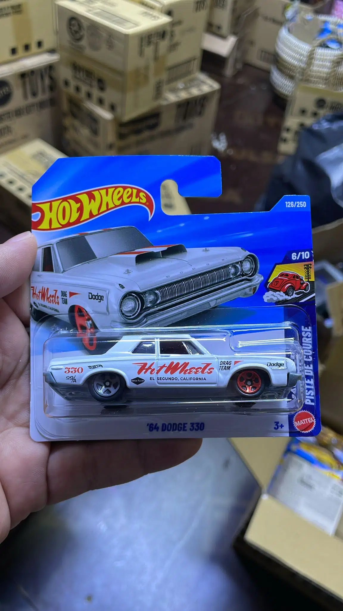 Hot Wheels '64 Dodge 330 Drag Car Muscle Car 1:64 Diecast Model