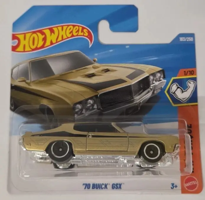 Hot Wheels 70 Buick GSX Altın Renk 1:64 Metal Model Araba 183/250