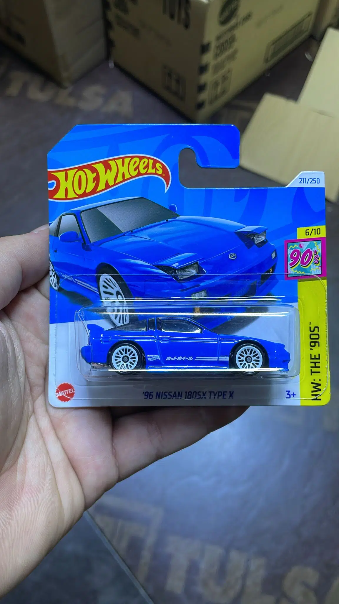 Hot Wheels '96 Nissan 180SX Type X – Blister Çatlak / Açık