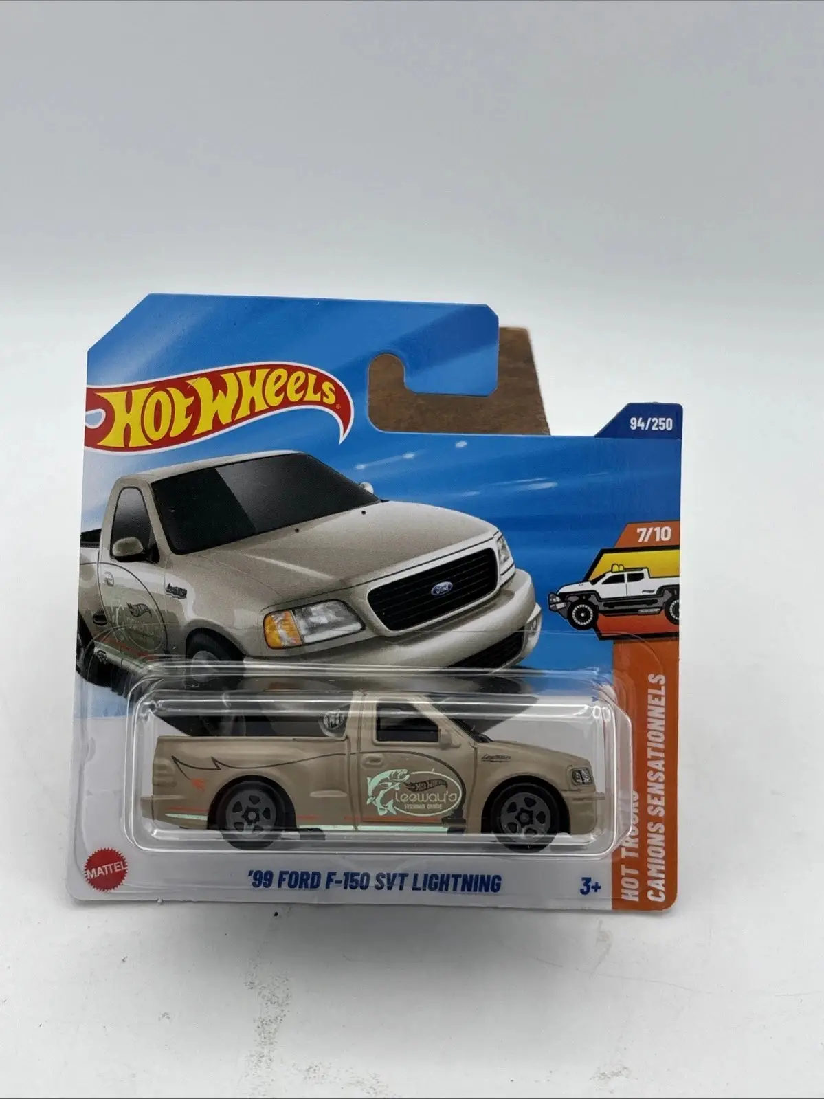 Hot Wheels 99 Ford F-150 SVT Lightning Hot Trucks 7/10 Pickup Model Araba
