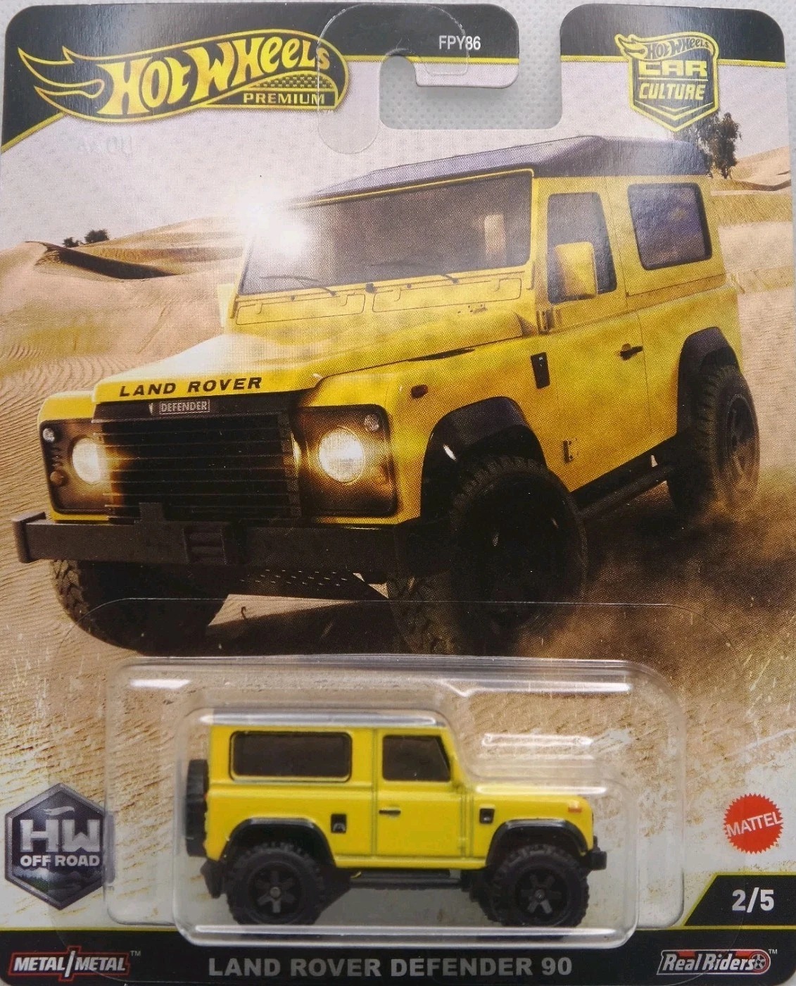 Hot Wheels Car Culture HW Off Road Land Rover Defender 90 1:64 Model Hot Wheels Car Culture HW Off Road Land Rover Defender 90 1:64 Model
