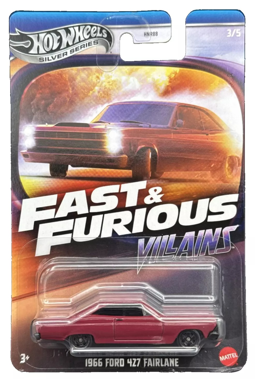 Hot Wheels Fast & Furious 1966 Ford 427 Fairlane Die-Cast Araba (Villains Serisi) Hot Wheels Fast & Furious 1966 Ford 427 Fairlane Die-Cast Araba (Villains Serisi)