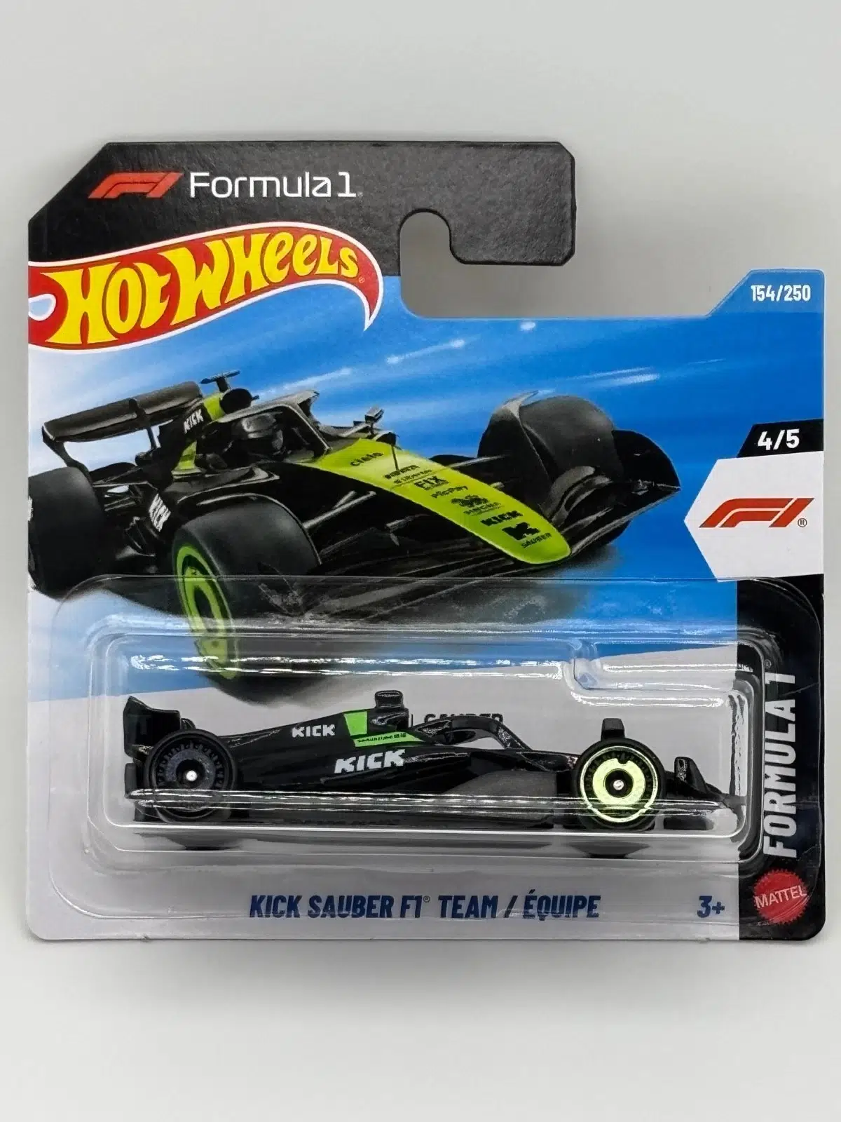 Hot Wheels Kick Sauber F1 Team Formula 1 2026 Mainline 154/250 4/5 Diecast Model Araba
