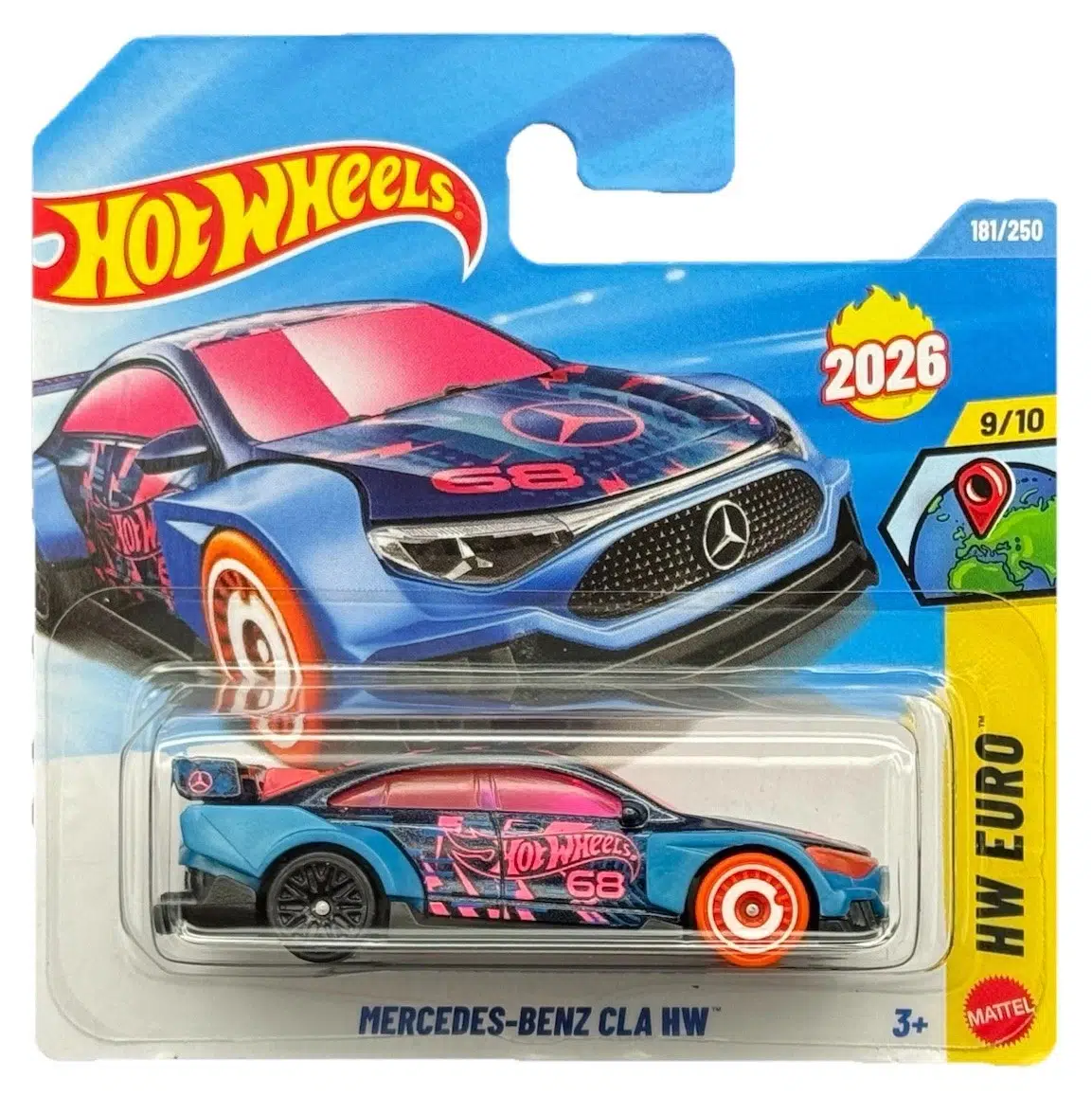 Hot Wheels Mercedes-Benz CLA HW 2026 Mainline HW Euro 9/10 181/250 Diecast Model Araba