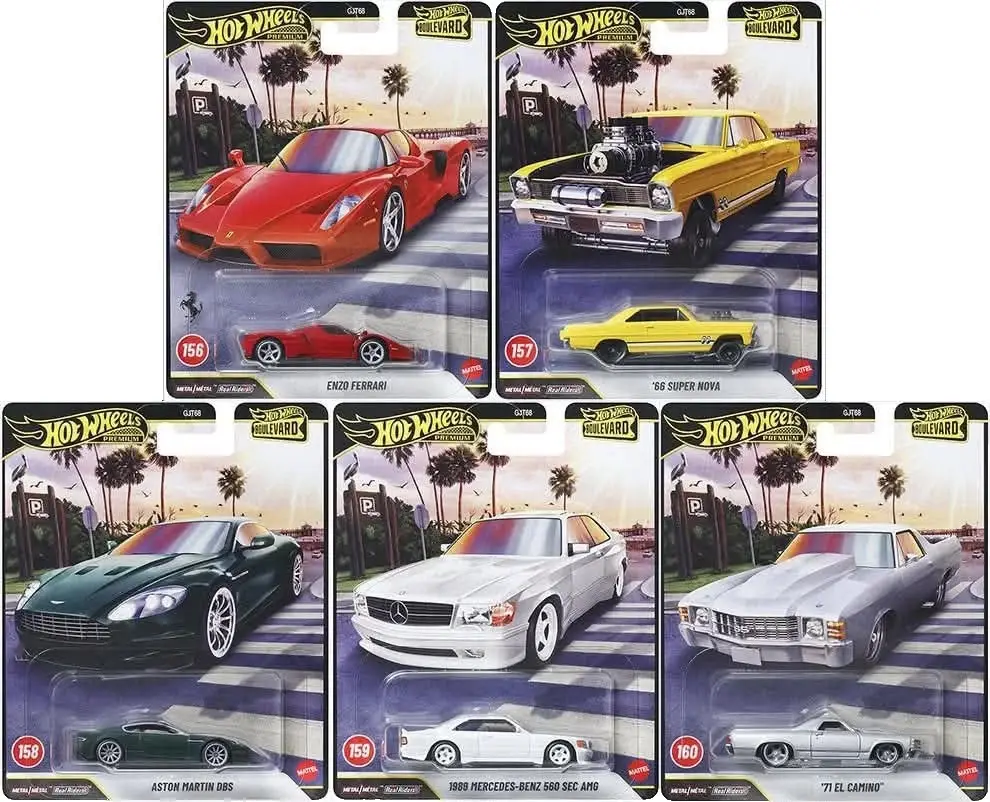Hot Wheels Premium Boulevard 2026 156-160 5'li Set Enzo Ferrari Mercedes Aston Martin