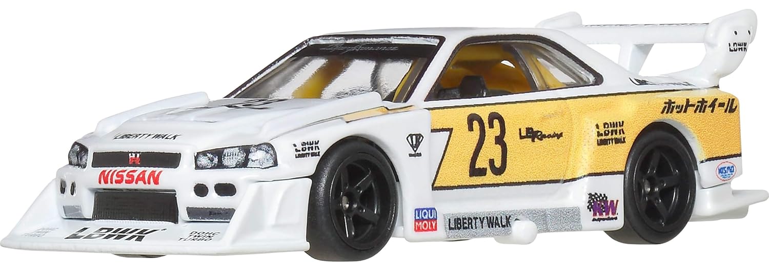 Hot Wheels Premium LB-ER34 Super Silhouette Nissan Skyline Liberty Walk 1:64 Model Araba Hot Wheels Premium LB-ER34 Super Silhouette Nissan Skyline Liberty Walk 1:64 Model Araba