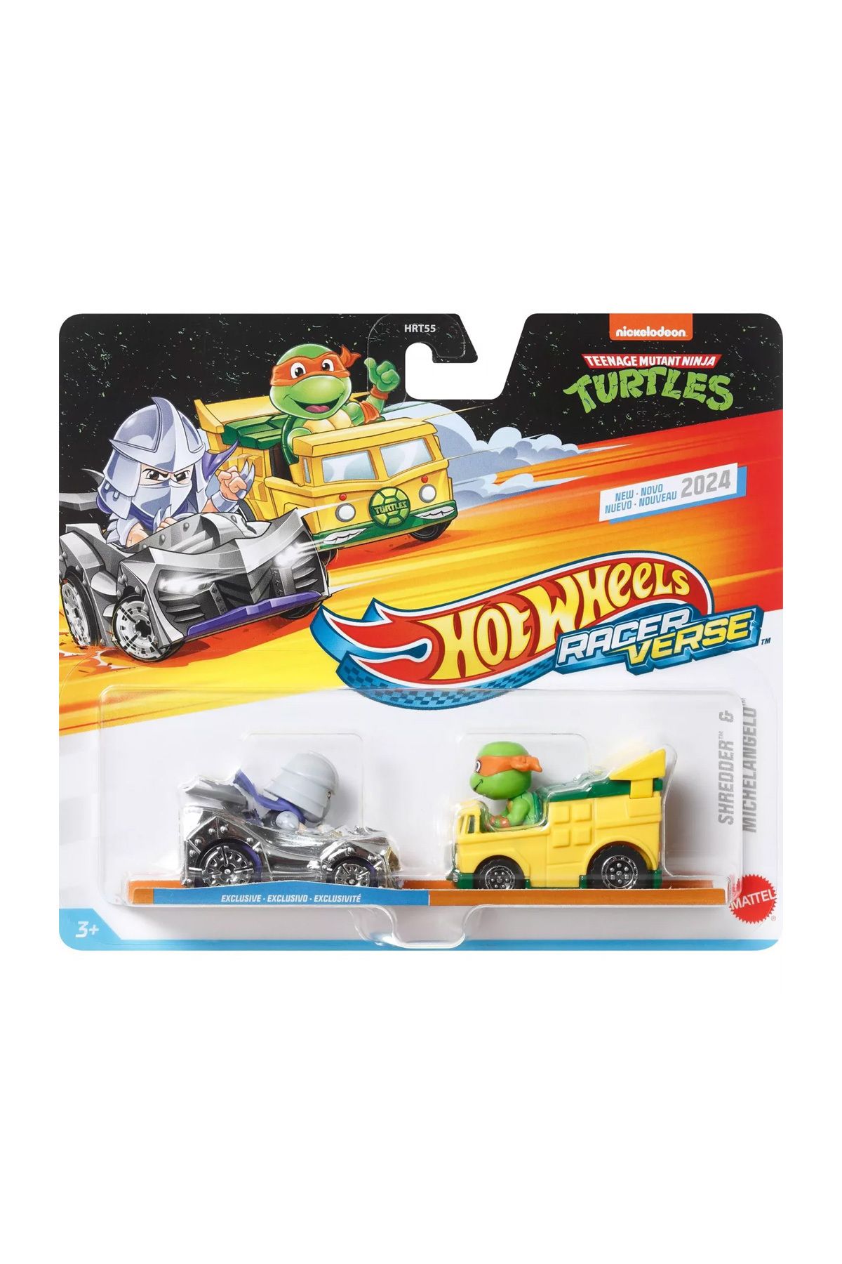 Hot Wheels RacerVerse TMNT 2’li Araba Seti – Shredder ve Michelangelo Figürlü 2024 Model Hot Wheels RacerVerse TMNT 2’li Araba Seti – Shredder ve Michelangelo Figürlü 2024 Model