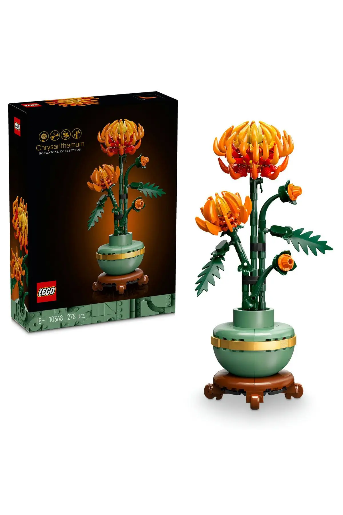 Lego® Icons Krizantem Dekoratif Çiçek Yapım Seti 10368