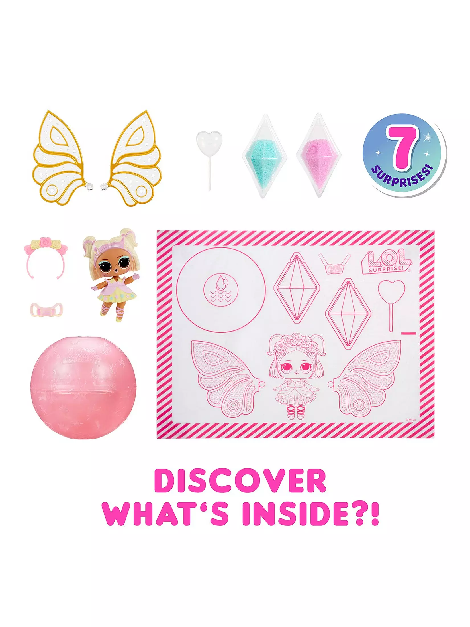 L.O.L. Surprise Fairies Serisi Bebek – 7 Sürprizli Kanatlı Koleksiyon Figürü L.O.L. Surprise Fairies Serisi Bebek – 7 Sürprizli Kanatlı Koleksiyon Figürü