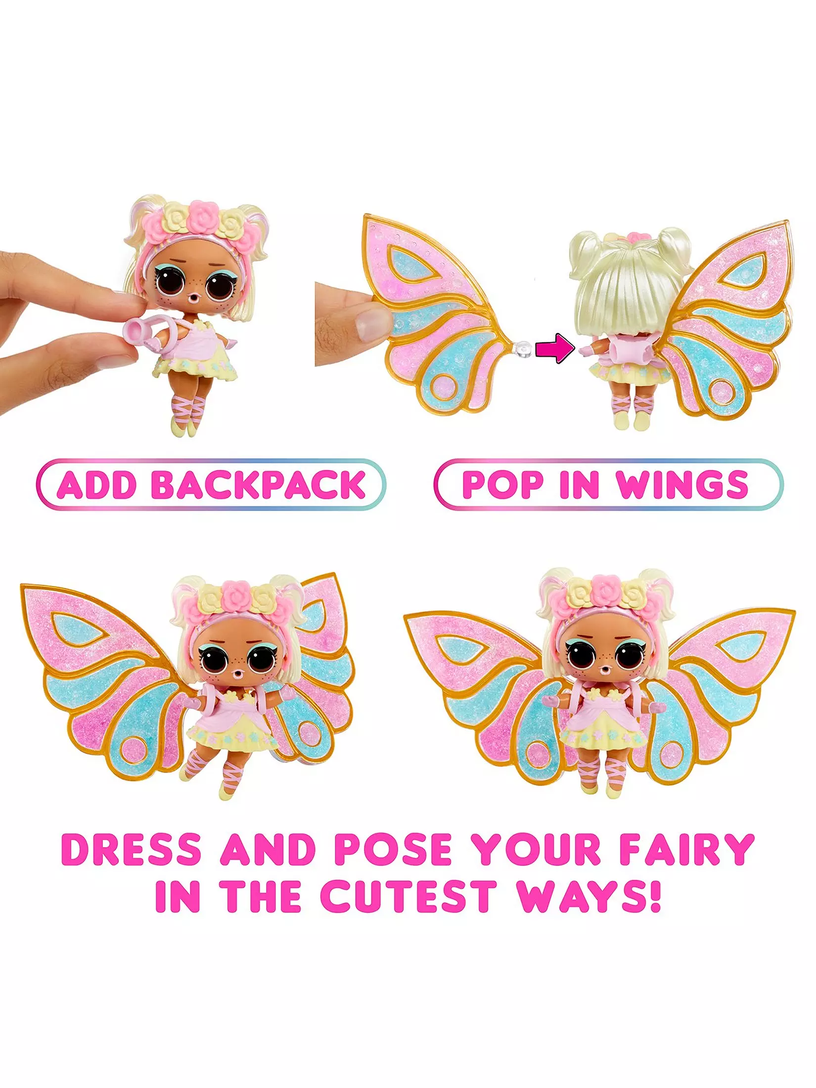 L.O.L. Surprise Fairies Serisi Bebek – 7 Sürprizli Kanatlı Koleksiyon Figürü L.O.L. Surprise Fairies Serisi Bebek – 7 Sürprizli Kanatlı Koleksiyon Figürü