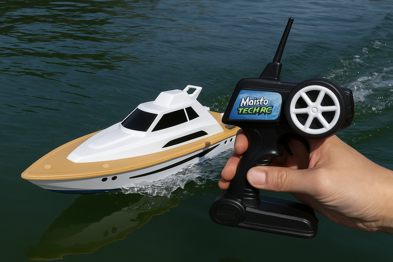 Maisto Tech RC Süper Yat – USB Şarjlı Uzaktan Kumandalı Yüksek Hızlı Tekne (42 cm) Maisto Tech RC Süper Yat – USB Şarjlı Uzaktan Kumandalı Yüksek Hızlı Tekne (42 cm)
