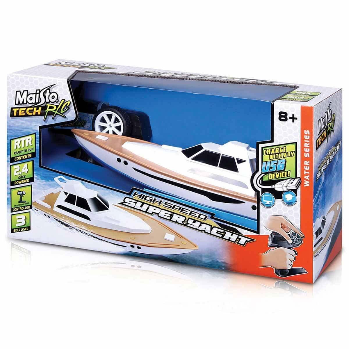 Maisto Tech RC Süper Yat – USB Şarjlı Uzaktan Kumandalı Yüksek Hızlı Tekne (42 cm) Maisto Tech RC Süper Yat – USB Şarjlı Uzaktan Kumandalı Yüksek Hızlı Tekne (42 cm)