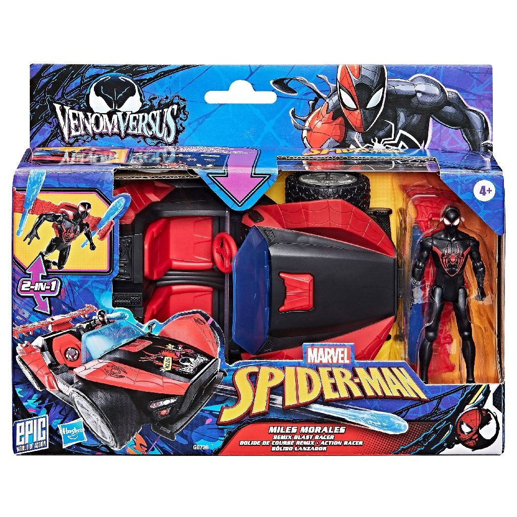 Marvel Spider-Man Miles Morales Araba ve Figür Seti – Dönüştürülebilir Araçlı Aksiyon Oyuncağı Marvel Spider-Man Miles Morales Araba ve Figür Seti – Dönüştürülebilir Araçlı Aksiyon Oyuncağı