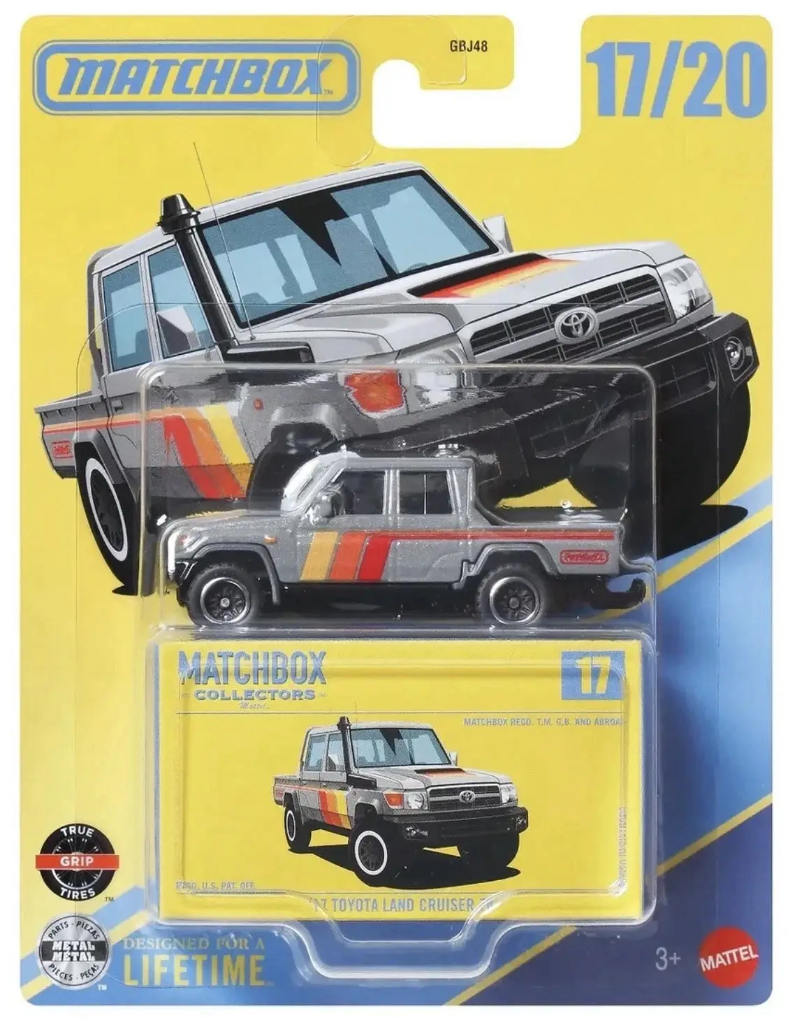 Matchbox 1977 Toyota Land Cruiser Pickup Collectors 17/20 Gri Metal Diecast Araç 