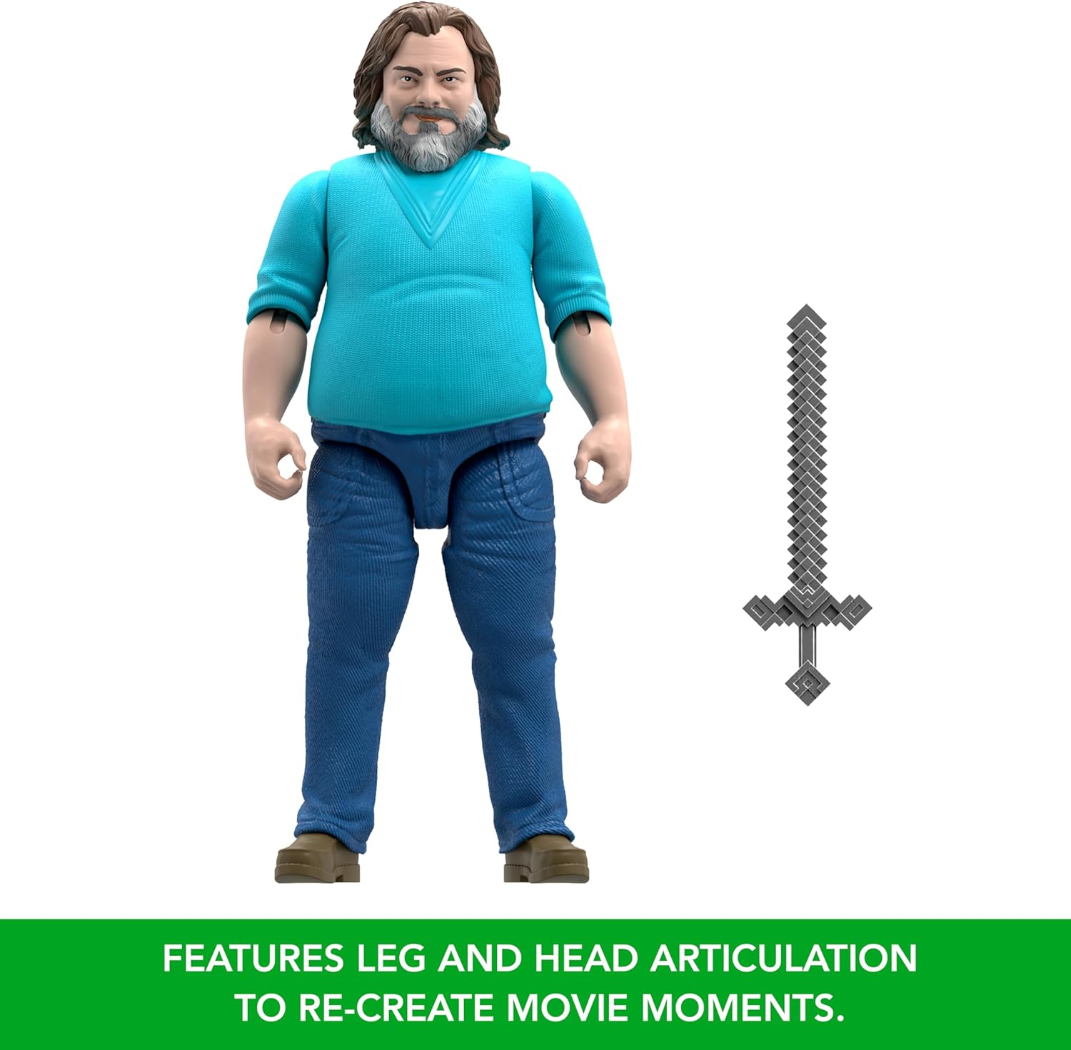 Minecraft Movie Steve 30 Cm Figür Oyuncak – Kılıç Aksesuarlı Minecraft Movie Steve 30 Cm Figür Oyuncak – Kılıç Aksesuarlı